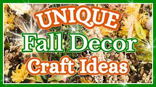 I Made STUNNING Fall Decor Using Unique Faux Flowers, Here's How!