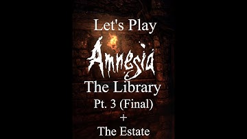 Amnesia: The Library, Pt.3 (Final) + The Estate (Demo Custom Story)