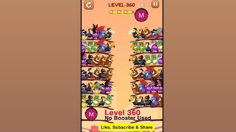 #bird #sort 2 #color #puzzle #level 360 #birdsort #colour #gaming #viral #trending #shorts #solution
