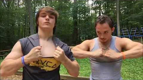 Aesthetic Gods Jamie Tyler and Friend Arm Wrestle,...