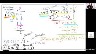 Math 092 Module 4 Lesson 2 - Polynomial long division