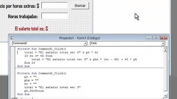 Calcular el salario de un trabajador VB6
