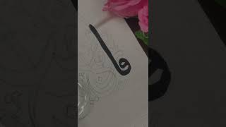Super satisfying modern Arabic calligraphy process💕 full process⏭️comments