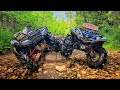 Honda & Yamaha Mudding Showdown. Grizzly vs Rubicon