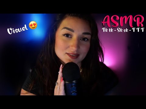 ASMR FRANÇAIS : BRUITS DE BOUCHE + VISUEL 😍