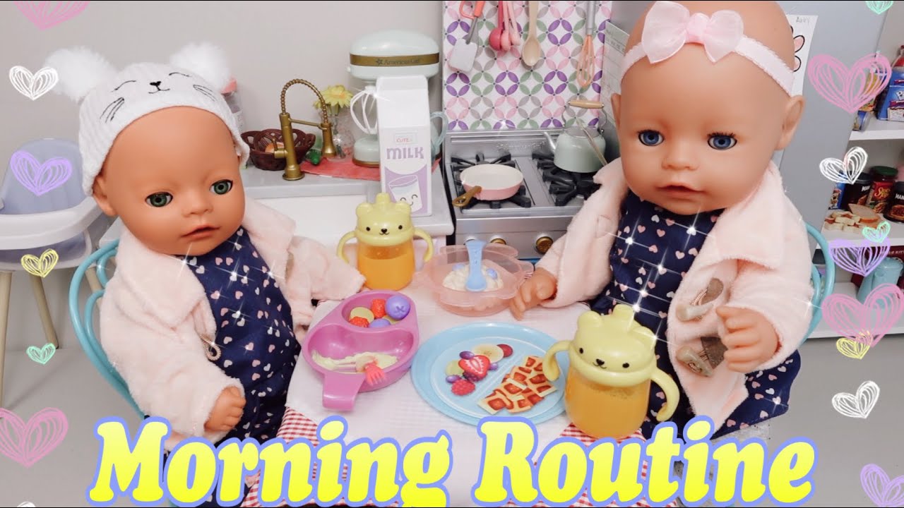 beton Faculteit wervelkolom Baby Born Dolls Before Daycare Morning Routine and packing diaper bag -  YouTube