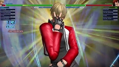 King of Fighters 14 - Rock Howard Combo  (5 Bars)(82% Damage)