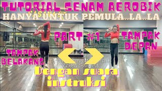 Easy movement aerobic exercise tutorial for beginners part 1 | Gymnastics by Fesya Sahara