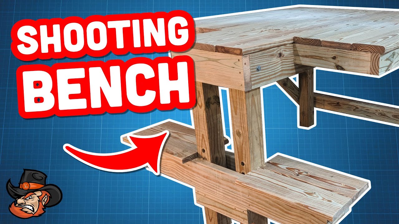 DIY Adjustable Shooting Bench // Plans - YouTube