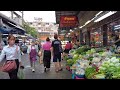 4K Thailand Travel 🇹🇭 Walking Bangkok&#39;s Vibrant Market and Streets