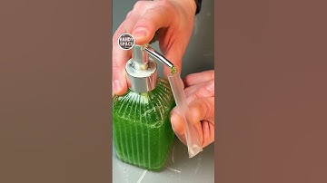 Clever! A drink tube and soap!