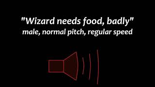 Sound effect - Wizard needs food badly - GAUNTLET video game