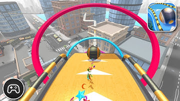 Action Balls: Gyrosphere Race - Gameplay Walkthrough Part 66 - Game Levels 182-183 (iOS, Android)