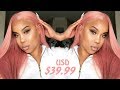 Affordable Pink Silky Straight Synthetic Wig Review