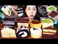      asmr        starbucks dessert cake mukbang