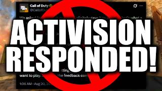 ACTIVISION RESPONDED and They're Getting BLASTED With Hate... (This Is a Complete Disaster!)