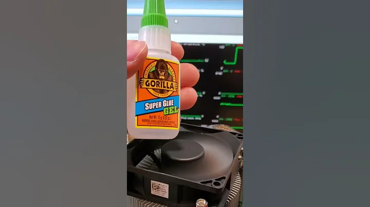 using super glue instead of thermal paste! #shorts