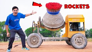 1000 Rockets in Cement Mixing Machine🔥- CRAZY DIWALI EXPERIMENT