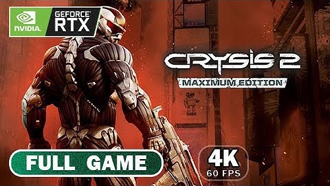Crysis 2 Walkthrough - Introduction + Mission 1 - SECOND CHANCE - Resolution UHD 4K