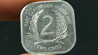 1981 East Caribbean States 2 Cent Coins • Values, Information, Mintage, History, and More