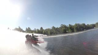 Barefoot Record - 27 Person Go Pro Footage - Right Side