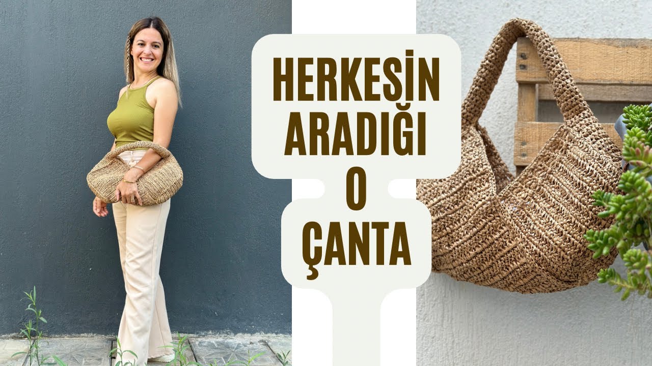 DETAYLI ANLATIM ! SADECE 3 PARÇADAN OLUŞAN ŞIK KOLAY ÇANTA YAPIYORUZ 🌸 #crochetbag