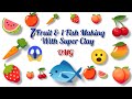 Fruit making with clay || 7 Fruit making super clay || Fish making with clay || Super Clay Craft