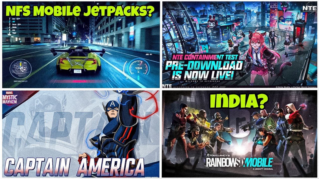 NTE Pre-Download, Valo Mobile Release Date, NFS Mobile JetPacks, Rainbow Six Mobile | Hindi |