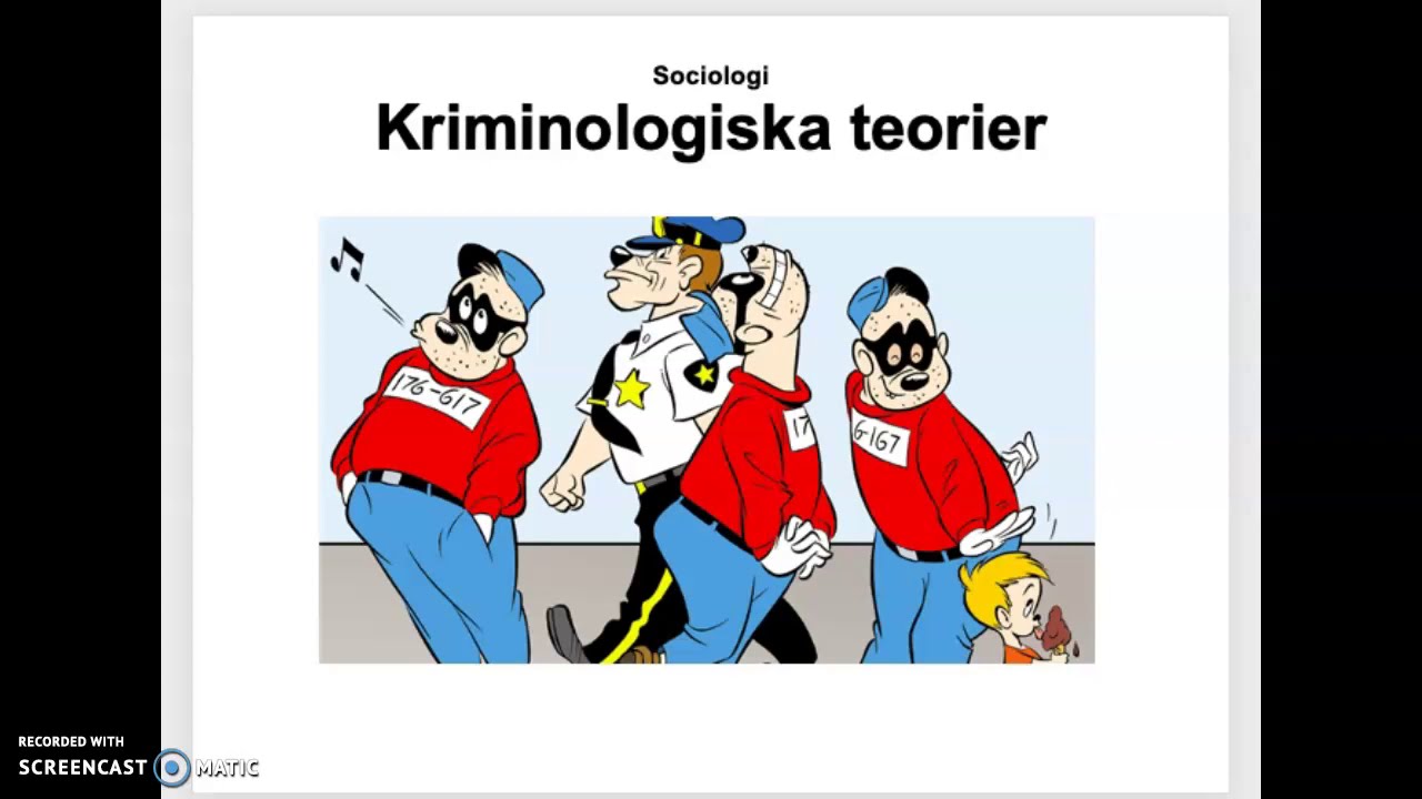 Sociologi-kriminologiska teorier del 1
