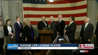 NE Gov.  Pete Ricketts signs law creating 'Choose Life' plates