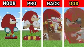 Minecraft NOOB VS PRO VS HACKER ✨Knuckles