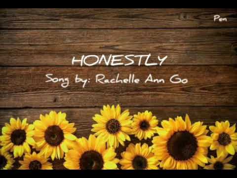 HONESTLY Lyrics/ song by Rachelle Ann Go
