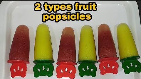 2 types fruit popsicles recipe | watermelon popsicles| pineapple popsicles.