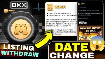 Memefi Coin Airdrop Withdrawal | Listing Date Change | Memefi Airdrop Update | US Election Results