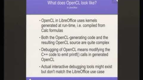 LibreOffice Conference 2016: The Future of OpenCL in LibreOffice