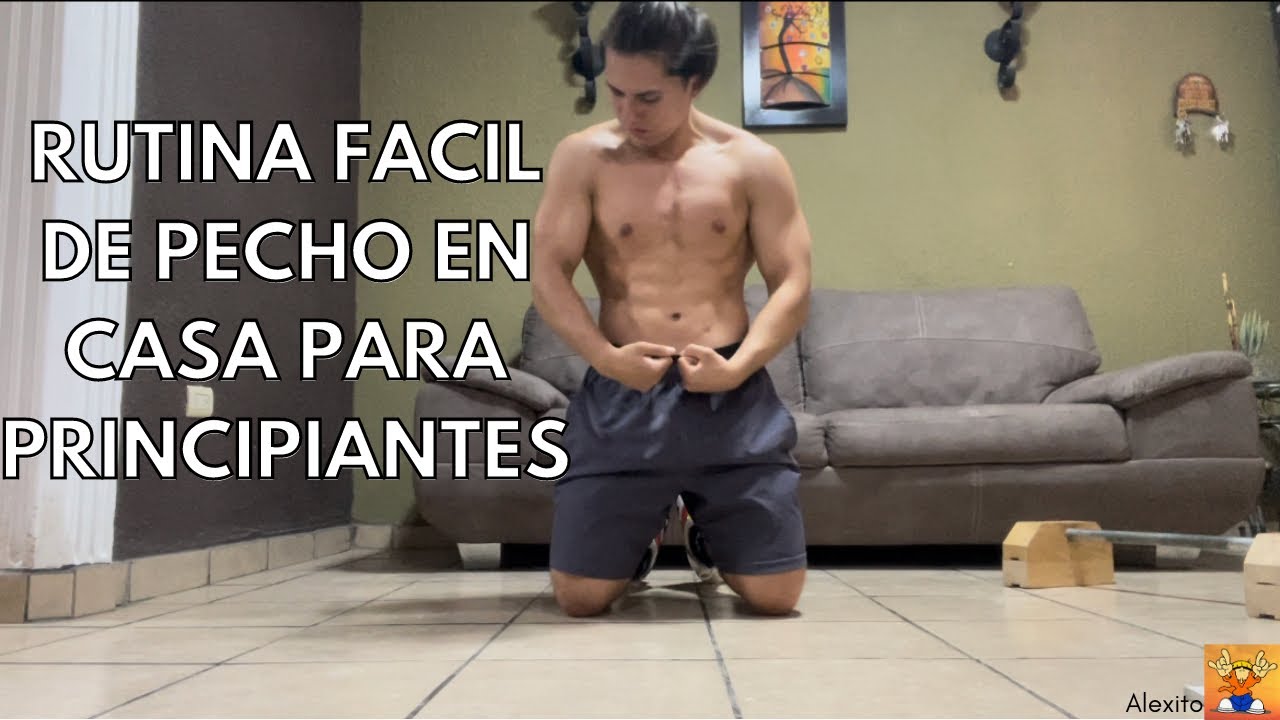 Rutina de PECHO sin equipo para PRINCIPIANTES solo 7 MINUTOS - YouTube