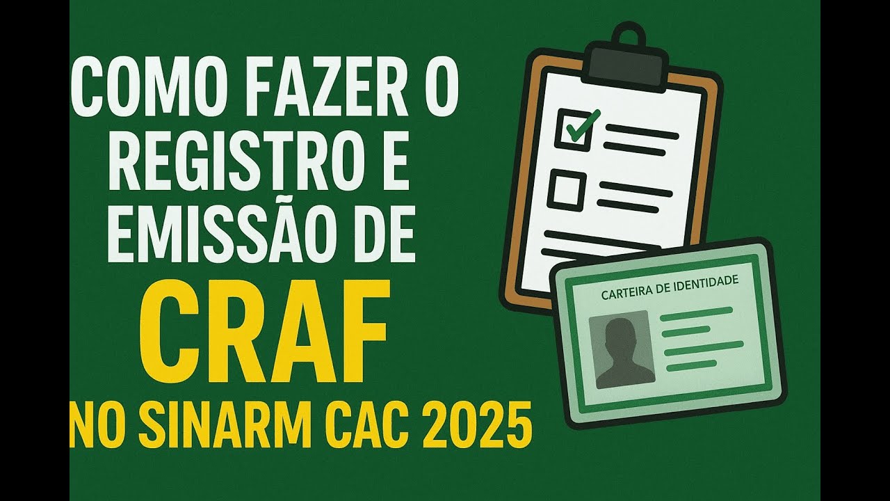 Como fazer o registro e emissão de CRAF no SINARM-CAC (2025 - 2026)