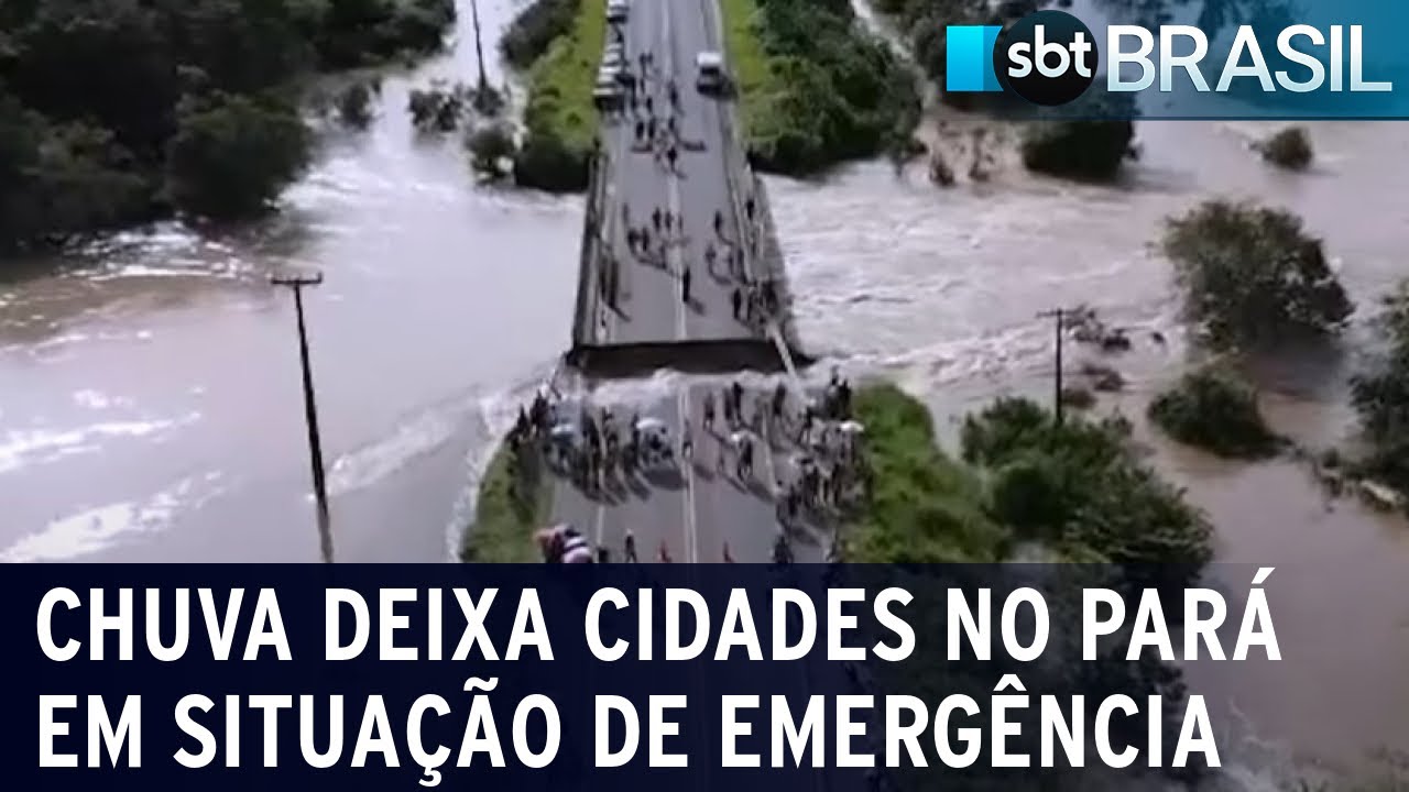 Chuva provoca situação de emergência no Pará | SBT Brasil (23/05/22)