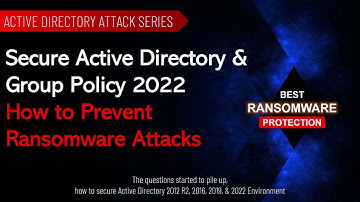 Cyber Security 2024: Secure Active Directory Environment & Preventing Ransomware Attacks