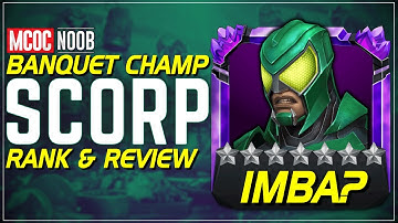 Scorpion 7★ – A MUST Rank 4? | Banquet Champ Review | MCOC