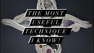 THE MOST USEFUL TECHNIQUE YOU NEED TO KNOW IN WIRE WRAPPING!  I use this in almost EVERY piece!