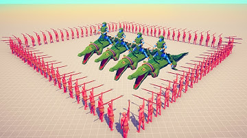 100x SPEAR THROWER vs EVERY UNIT SQUARE#7 | TABS - Totally Accurate Battle Simulator