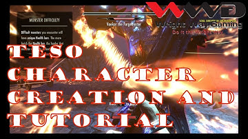 The Elder Scrolls Online Xbox one Gameplay Part 1 Character Creation and Tutorial