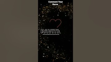 Comment Your Name for creation #Shorts #commentyourname #shortfeeds #pavithra