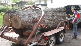 Picking up a Big Silver Maple