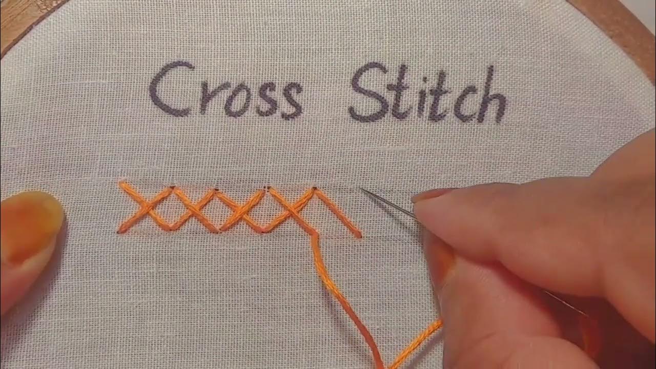 Cross Stitch Hand Embroidery Designs Cross Stitch vs Embroidery YouTube