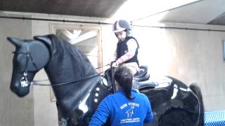 lillie first machanical horse lesson