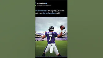 Trace McSorley Signs with Washington Commanders #nflshorts thumbnail