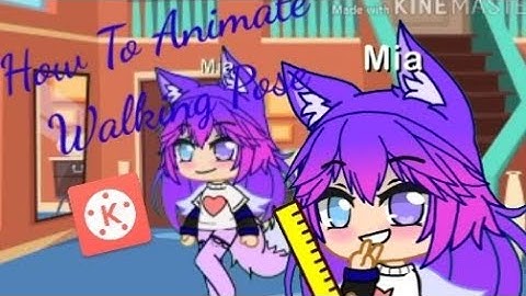 How To Animate Walking Pose Using Kinemaster || Gacha Club