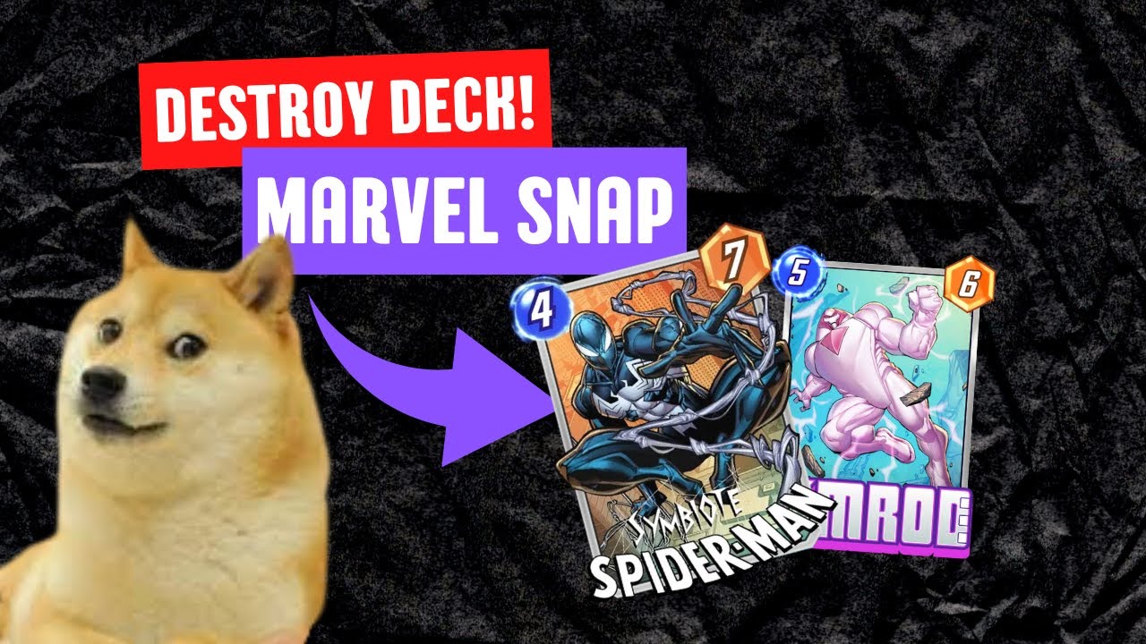 Marvel Snap crazy combo!!! Symbiote Spiderman and Nimrod in Destroy Deck!!!